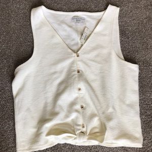 Madewell tie front top